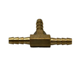 1/8" Three Way Brass Hose Barb Tee H4